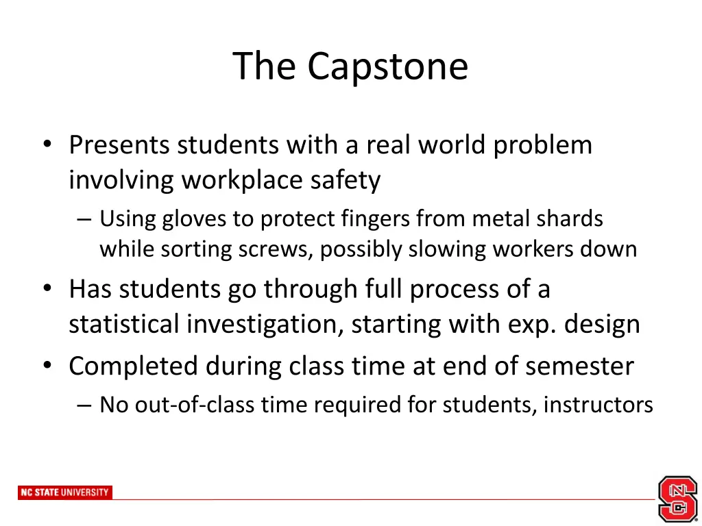 the capstone