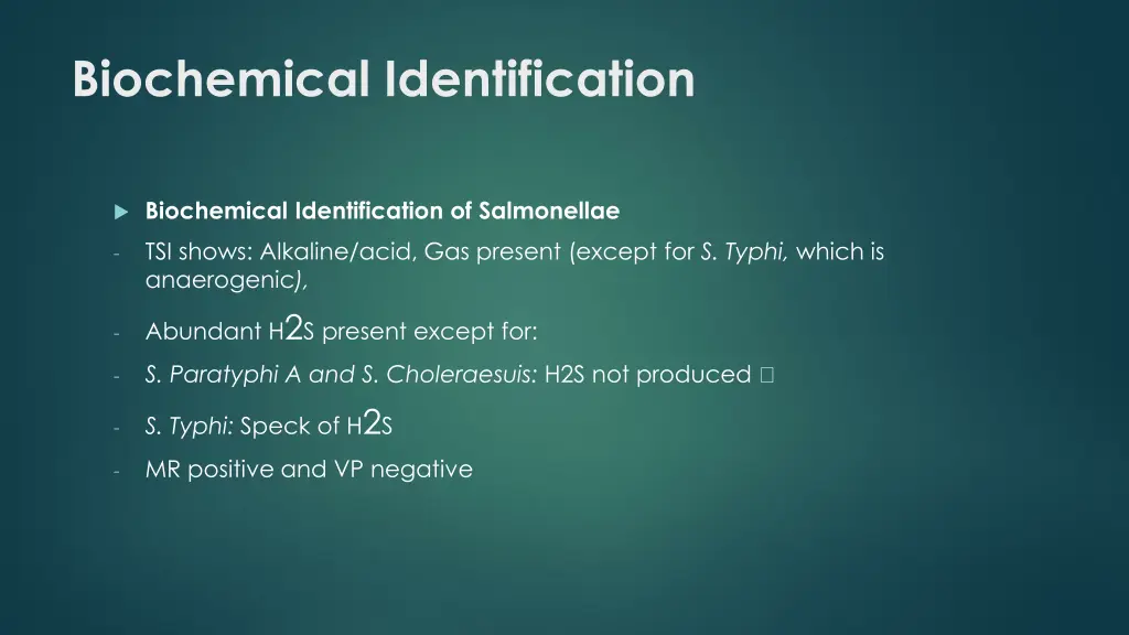 biochemical identification