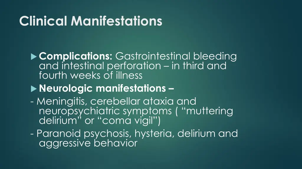 clinical manifestations 1