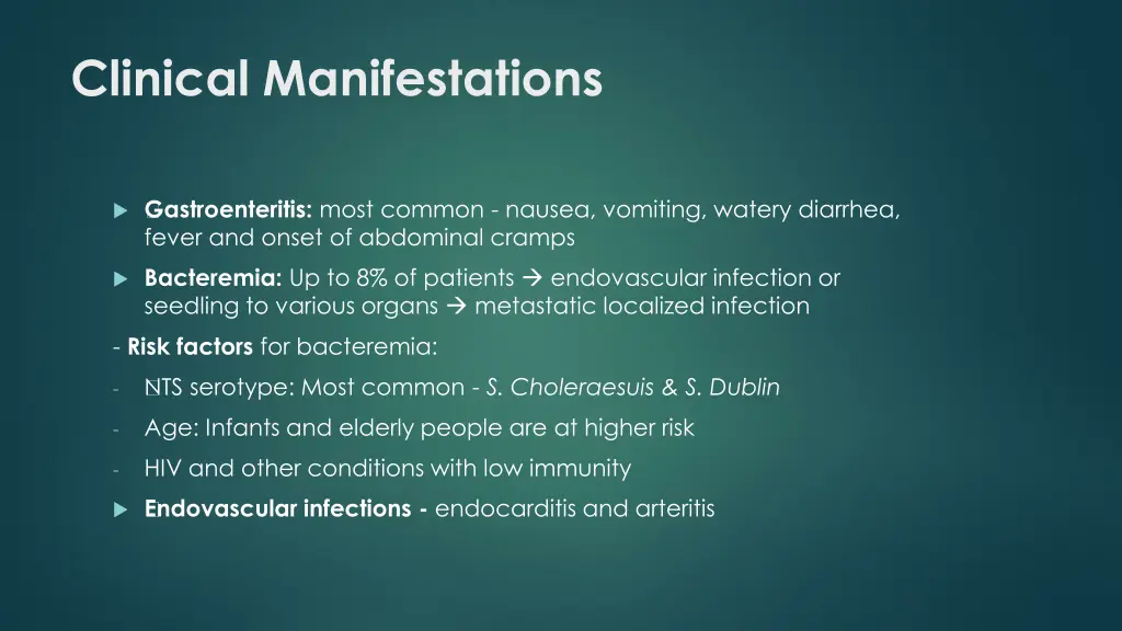 clinical manifestations 2