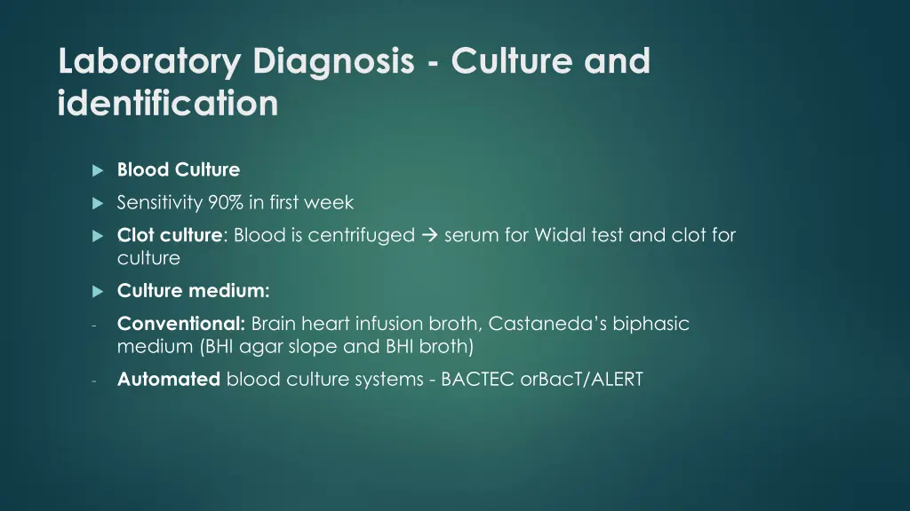 laboratory diagnosis culture and identification