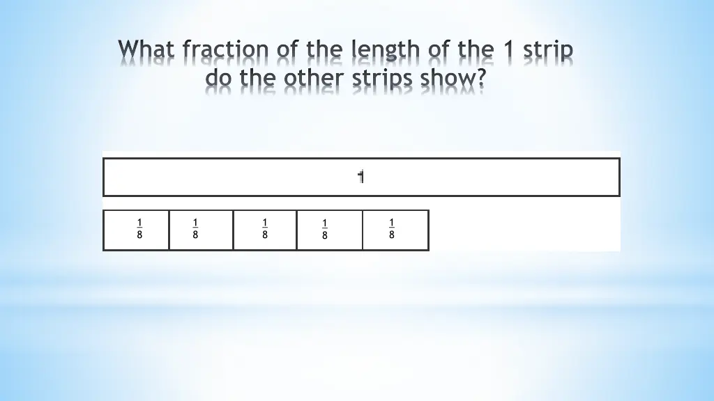 what fraction of the length of the 1 strip 1