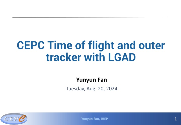 cepc time of flight and outer tracker with lgad