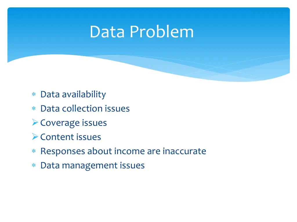 data problem