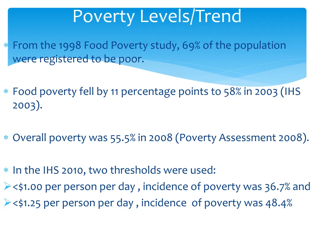 poverty levels trend