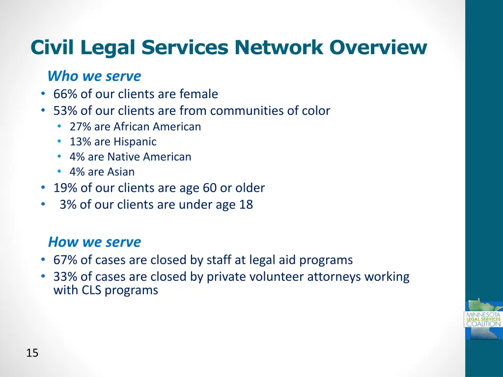 civil legal services network overview 10