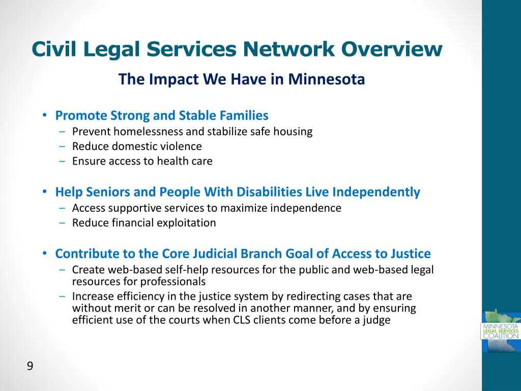 civil legal services network overview 4