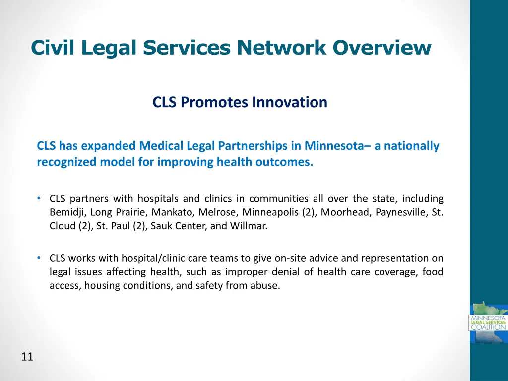 civil legal services network overview 6