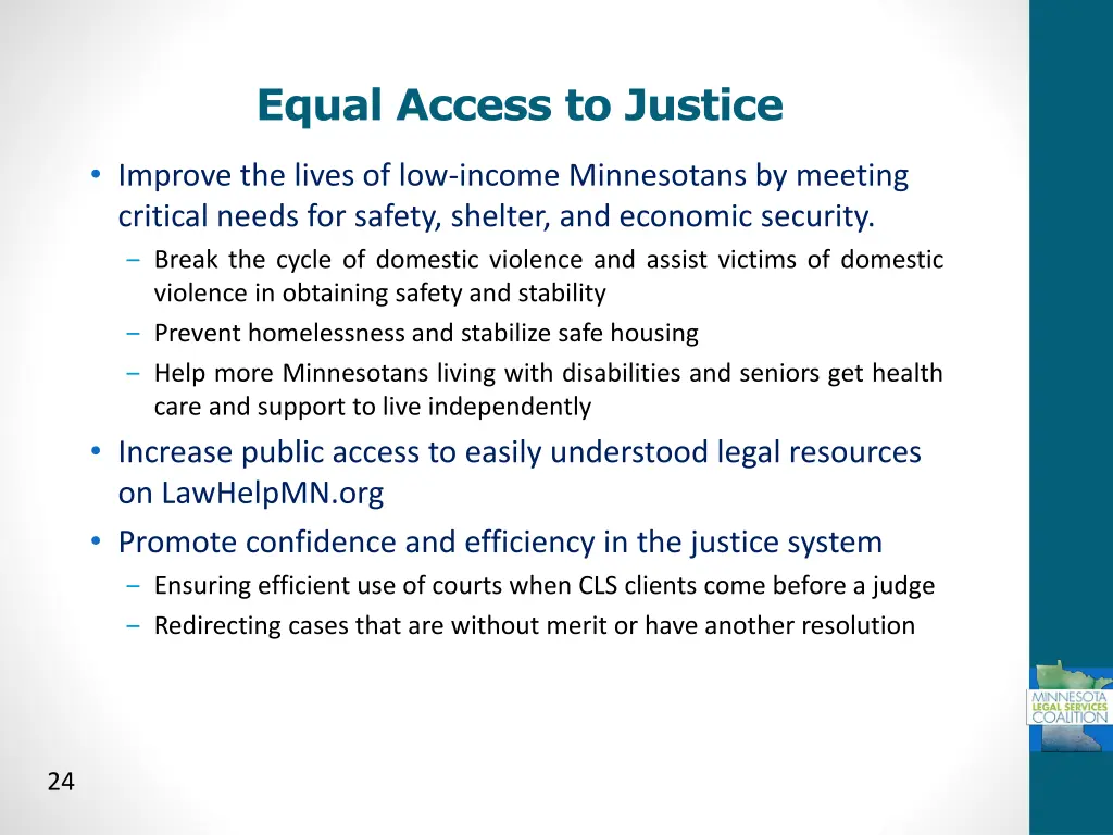 equal access to justice