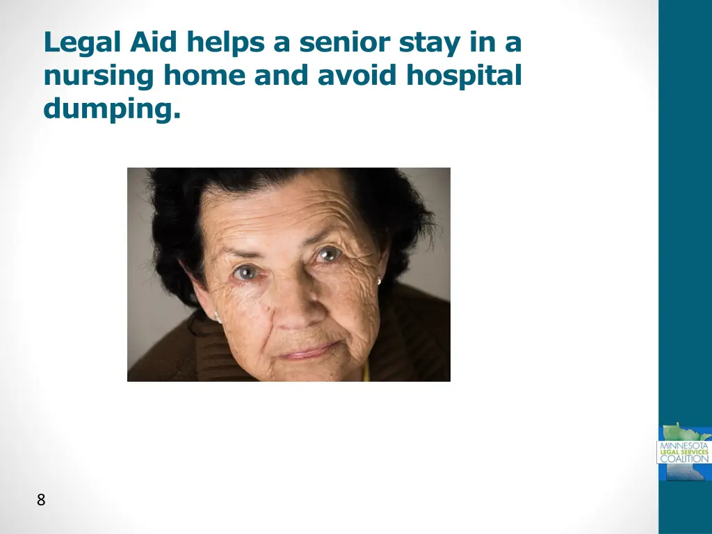 legal aid helps a senior stay in a nursing home