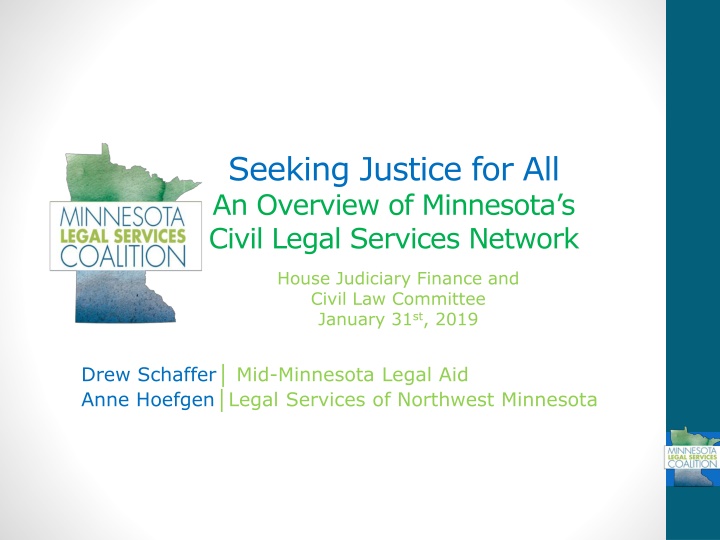 seeking justice for all an overview of minnesota