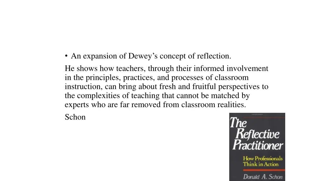 an expansion of dewey s concept of reflection