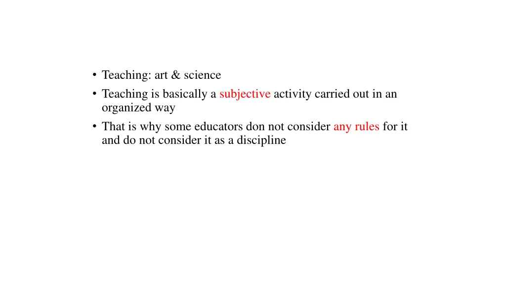 teaching art science teaching is basically