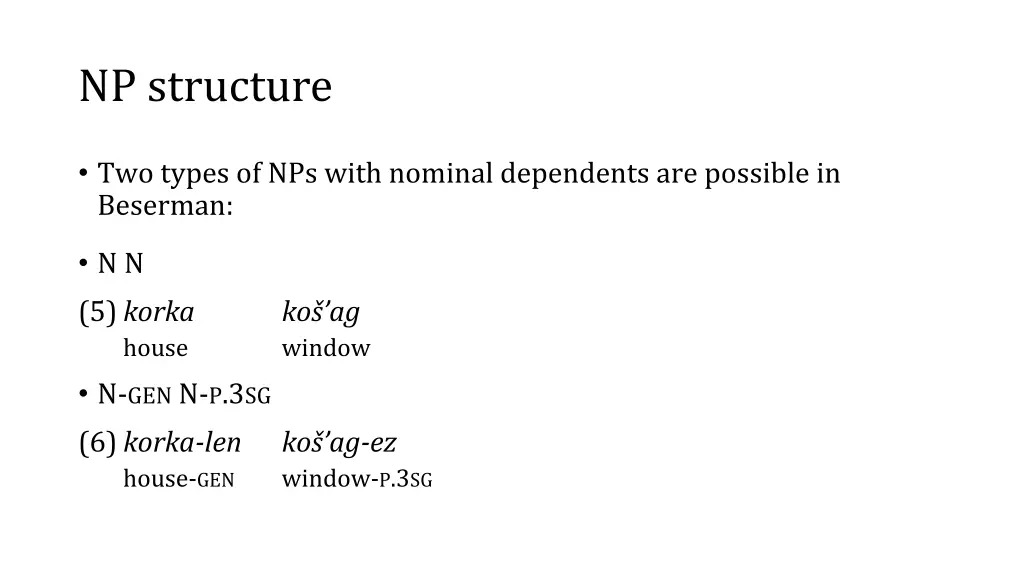 np structure