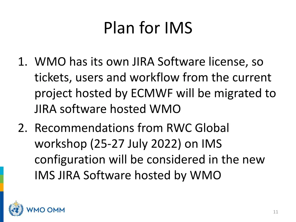 plan for ims