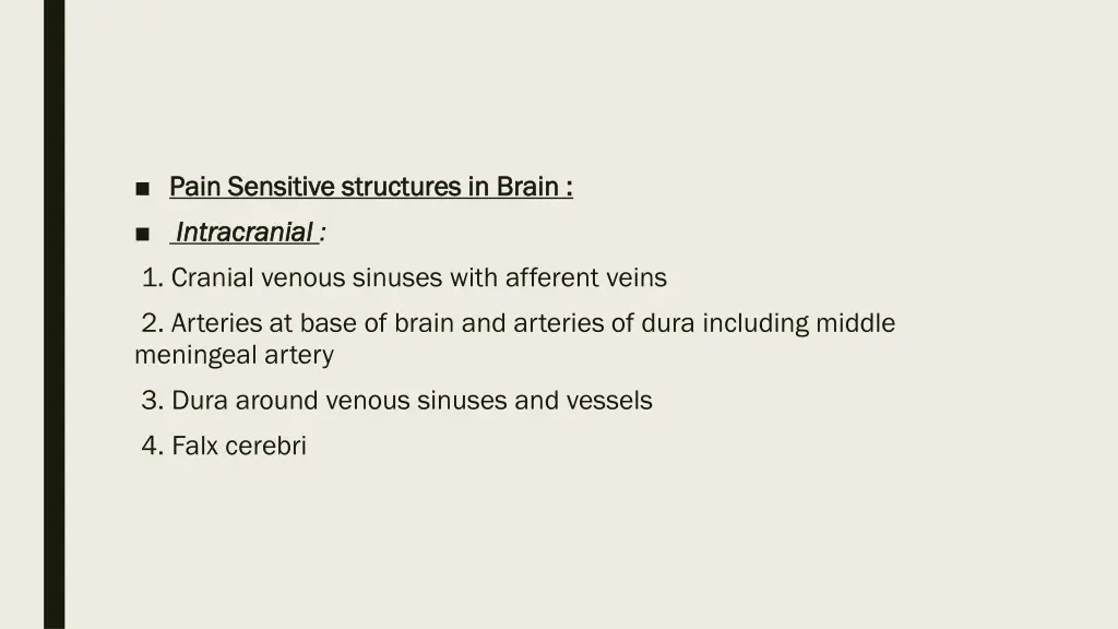 pain sensitive structures in brain pain sensitive