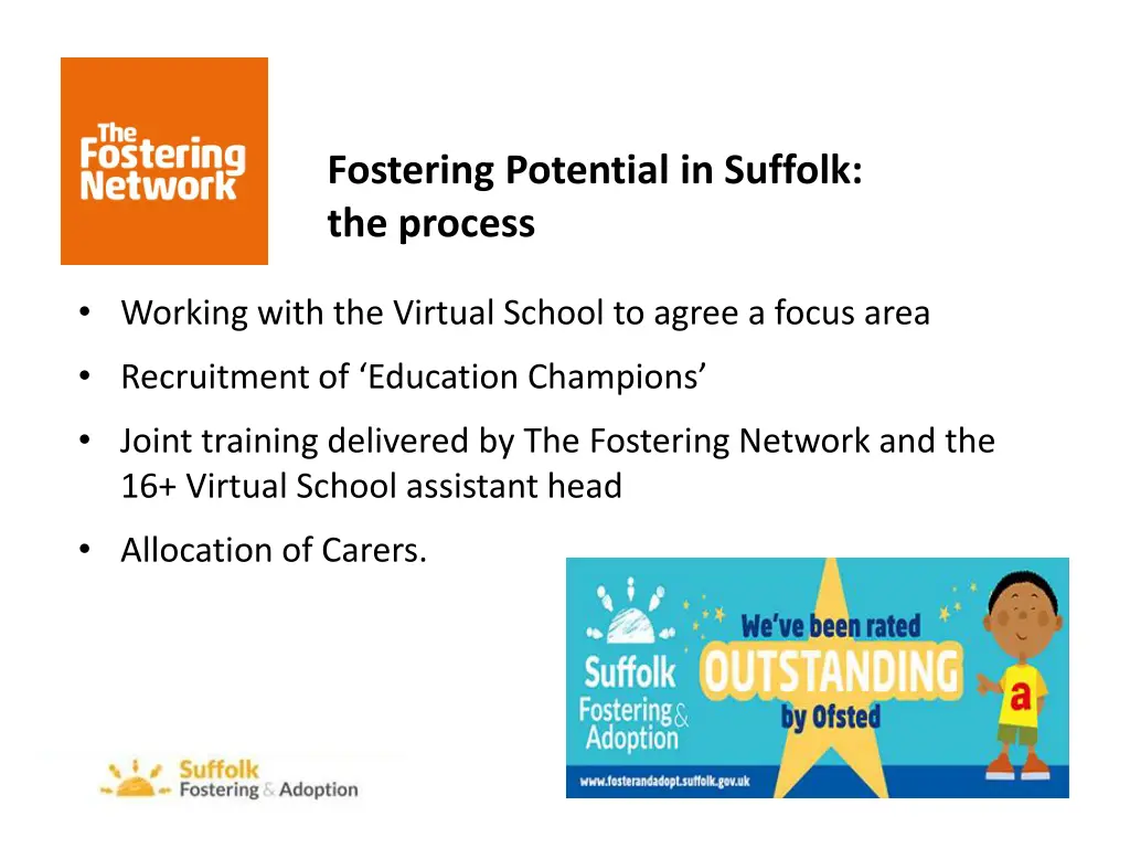 fostering potential in suffolk the process