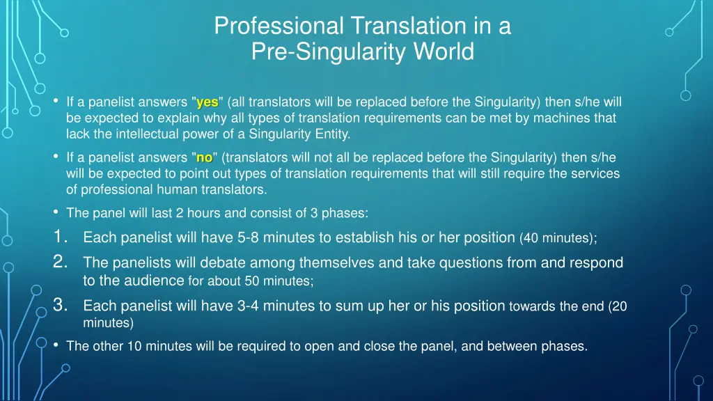 professional translation in a pre singularity 15