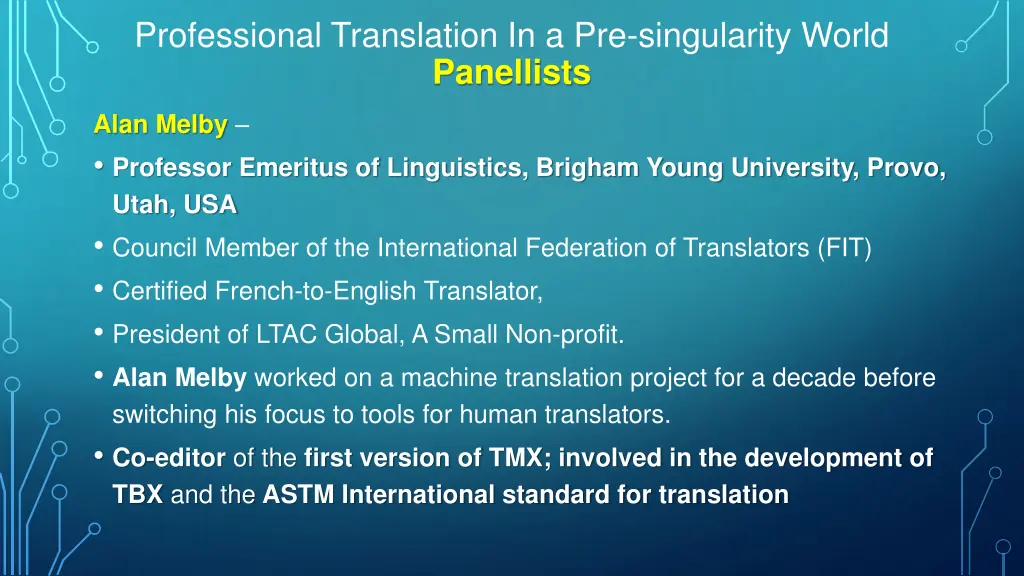 professional translation in a pre singularity 6