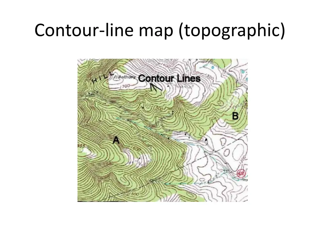 contour line map topographic