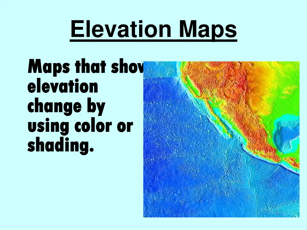 elevation maps