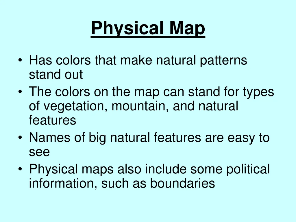 physical map