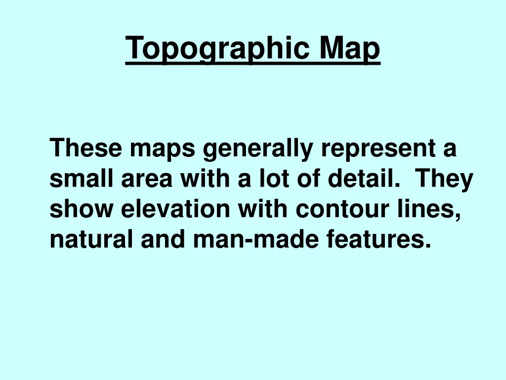 topographic map