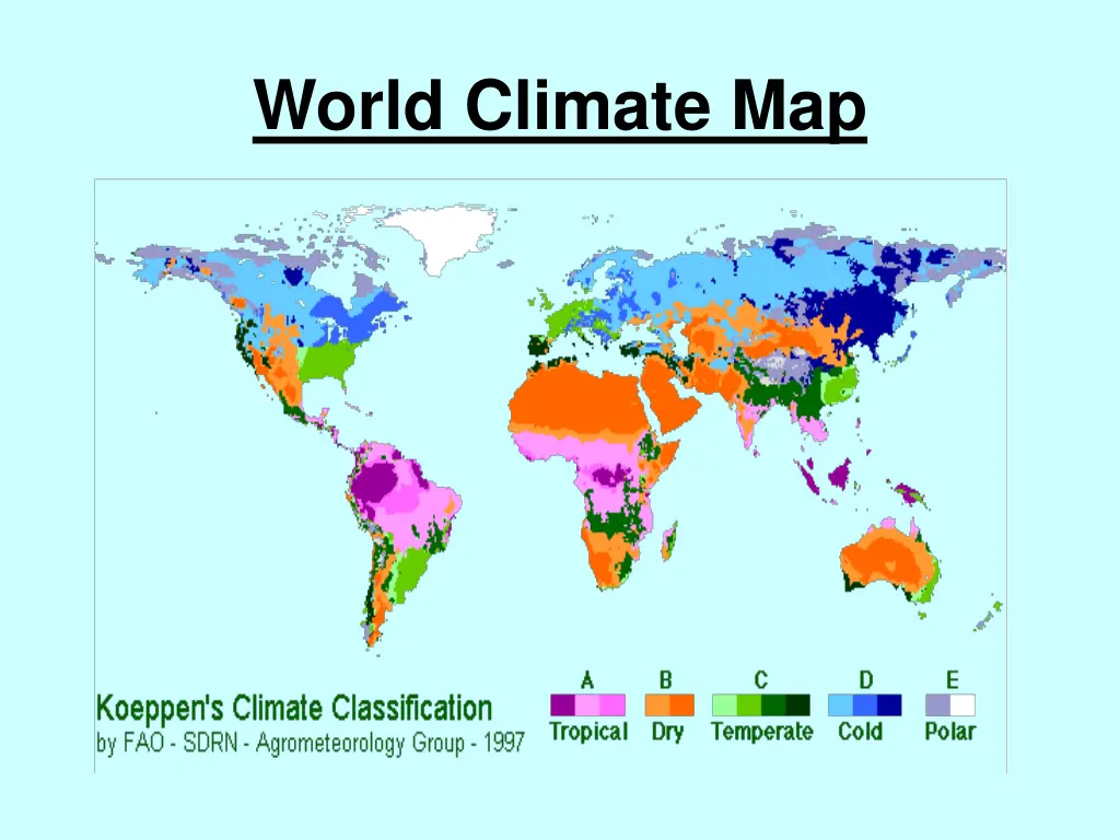 world climate map