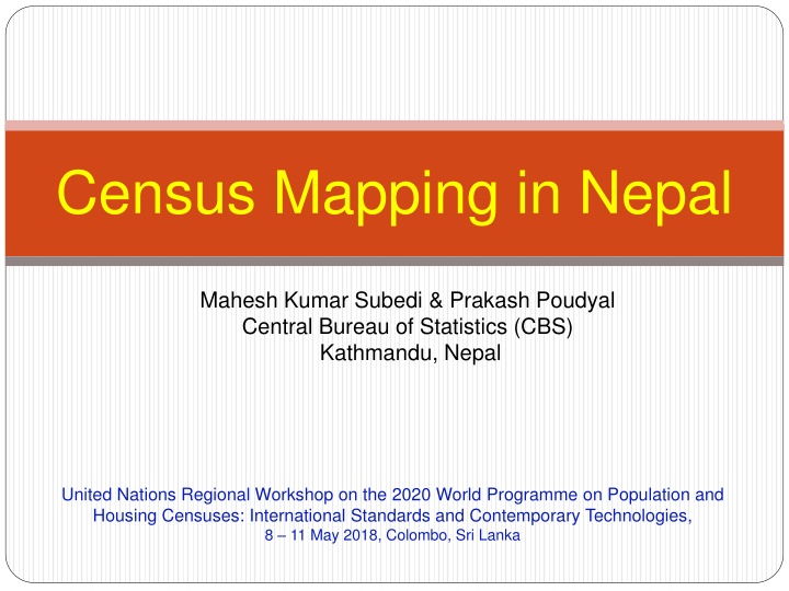 census mapping in nepal