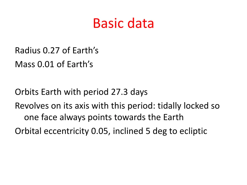 basic data