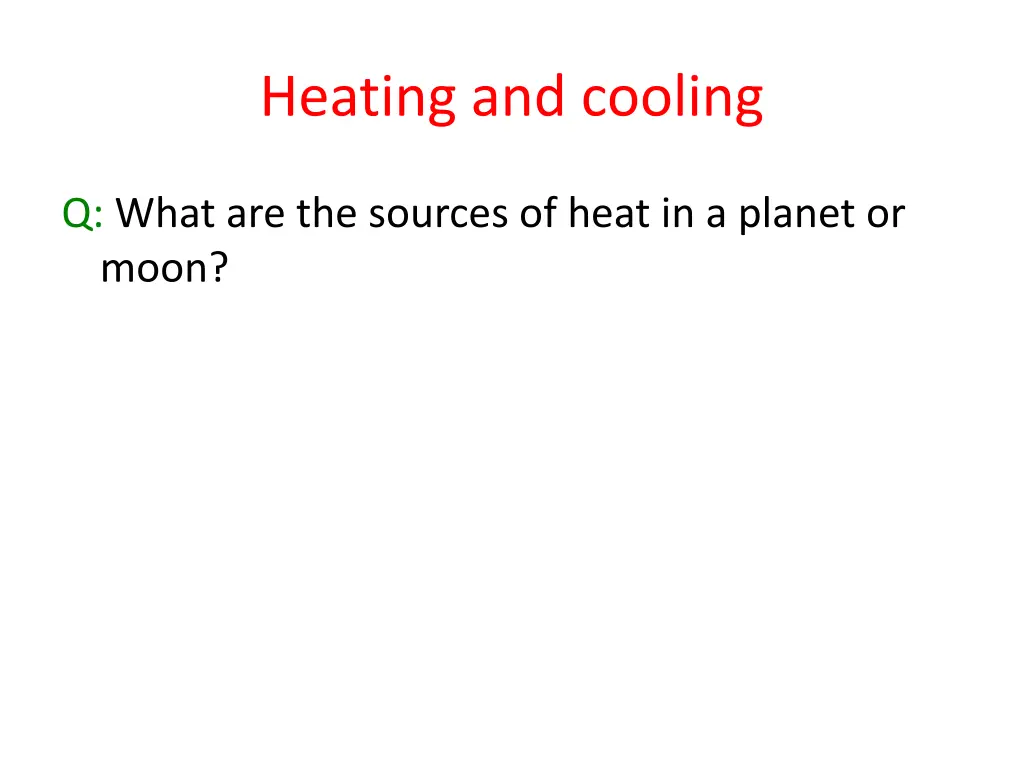 heating and cooling