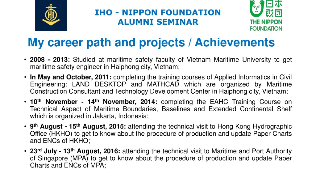 iho nippon foundation alumni seminar 2