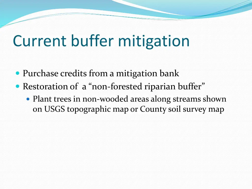 current buffer mitigation