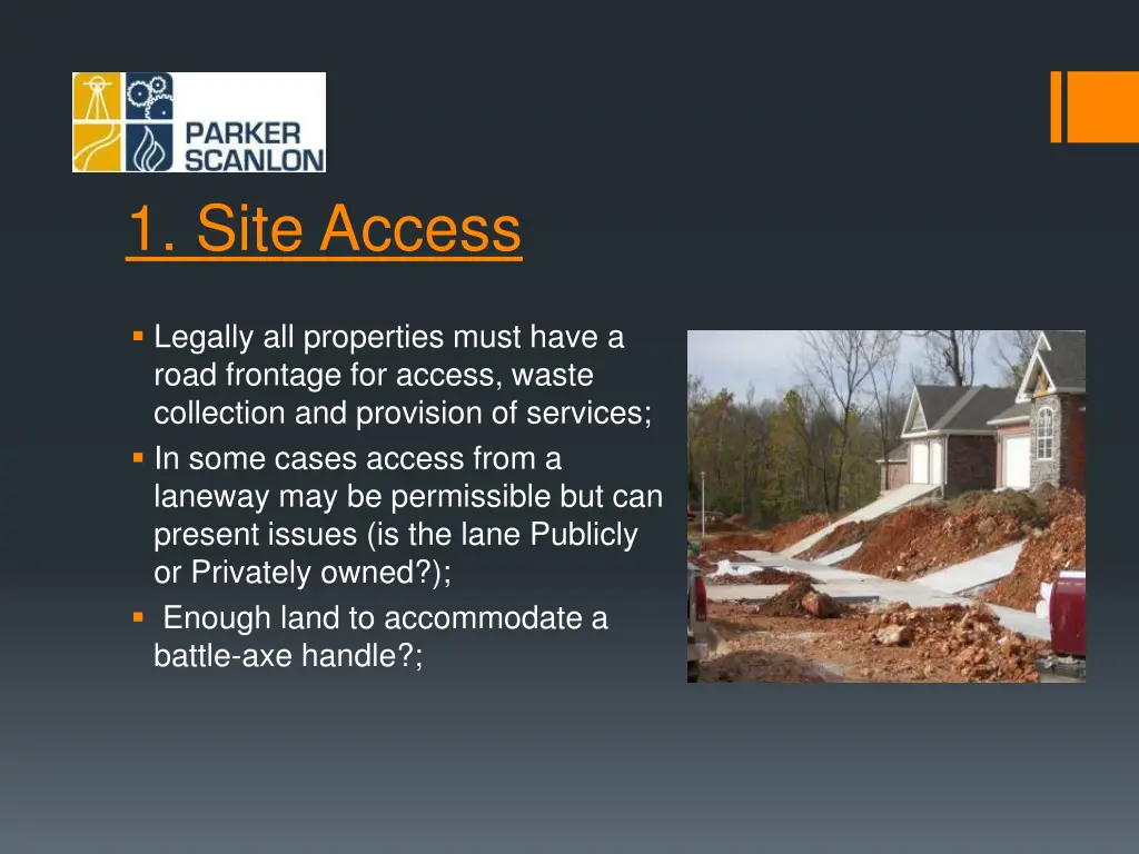 1 site access