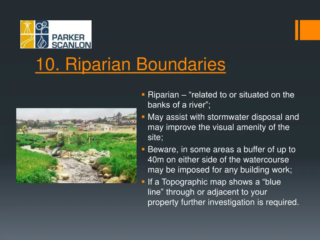 10 riparian boundaries