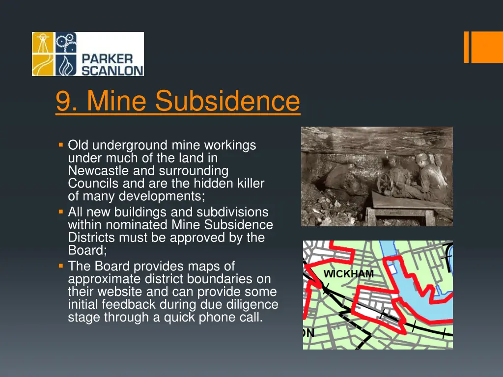 9 mine subsidence