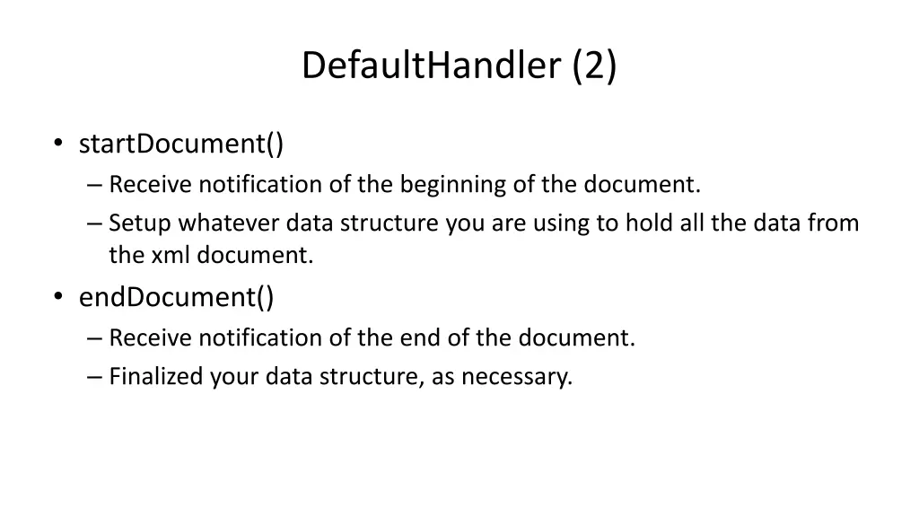 defaulthandler 2