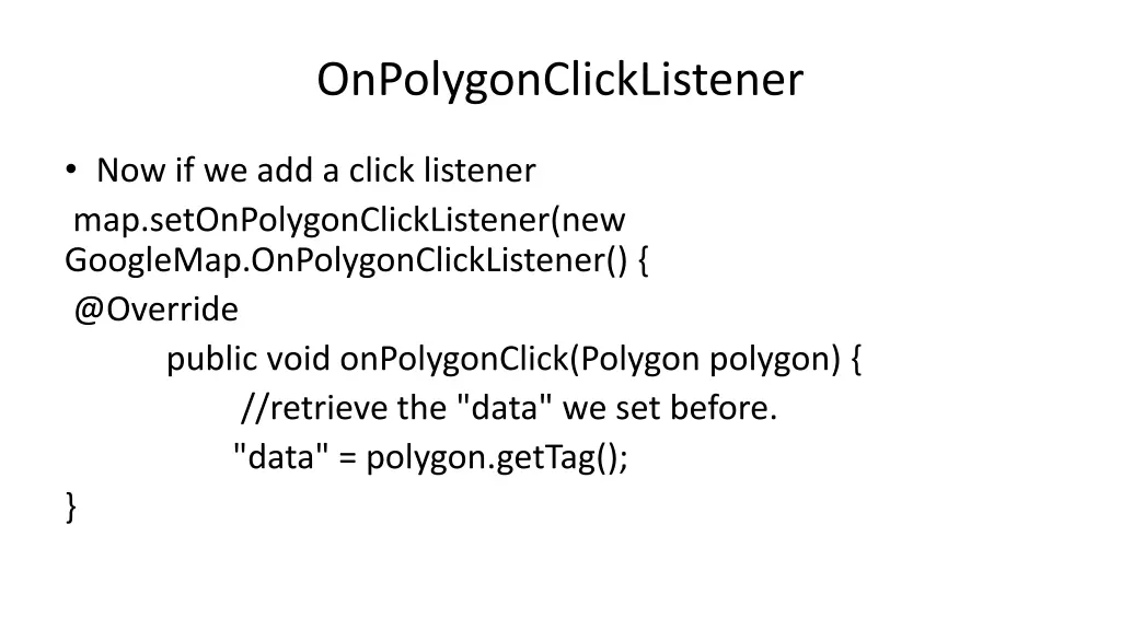 onpolygonclicklistener