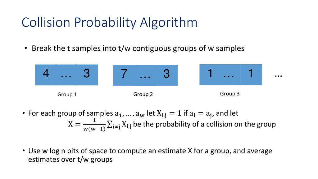 collision probability algorithm