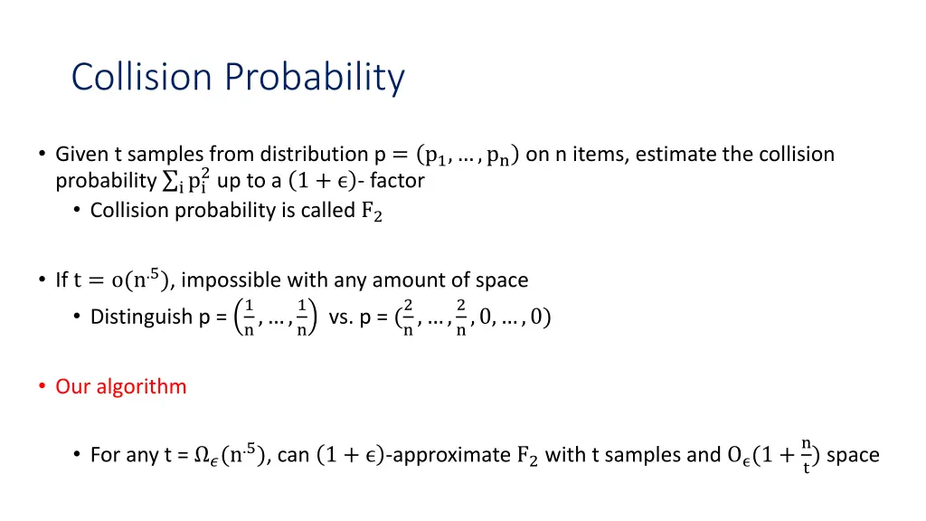 collision probability