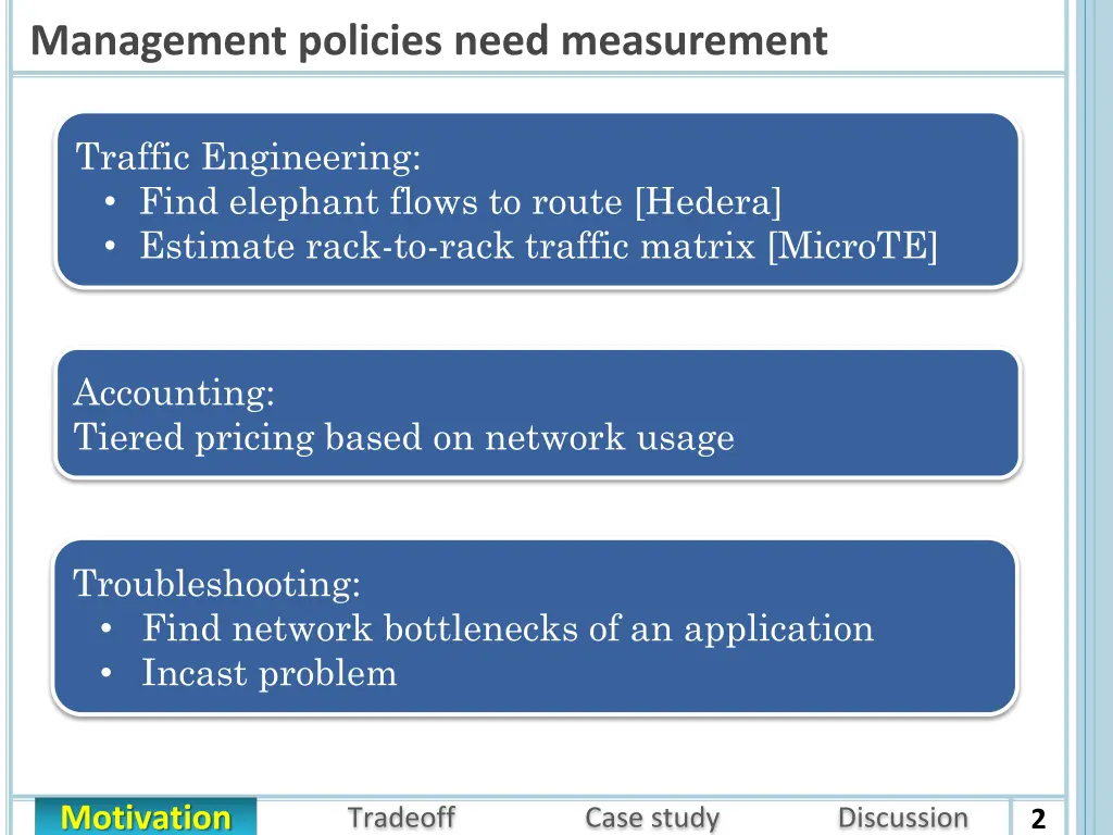 management policies need measurement