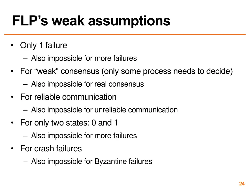 flp s weak assumptions