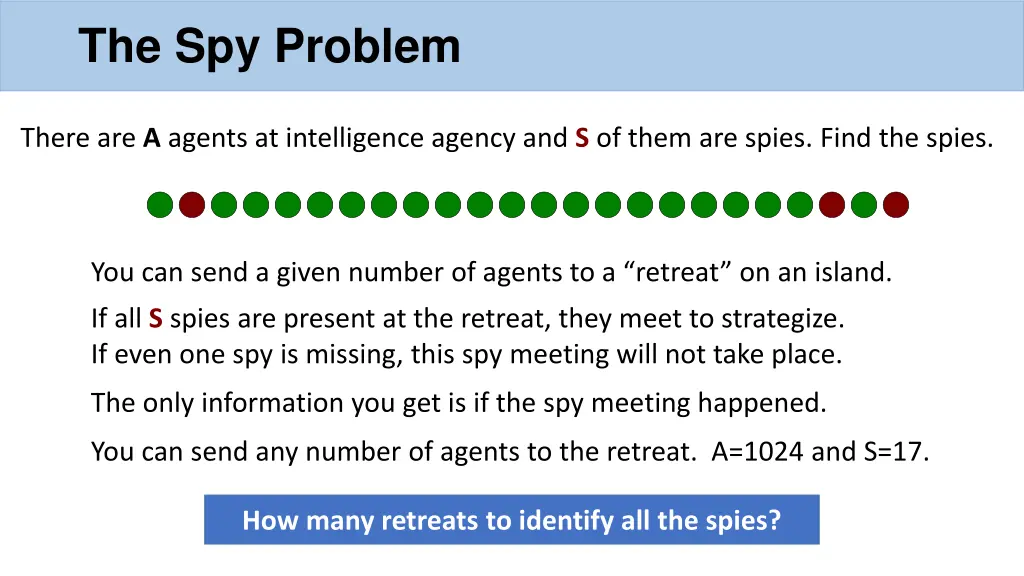 the spy problem