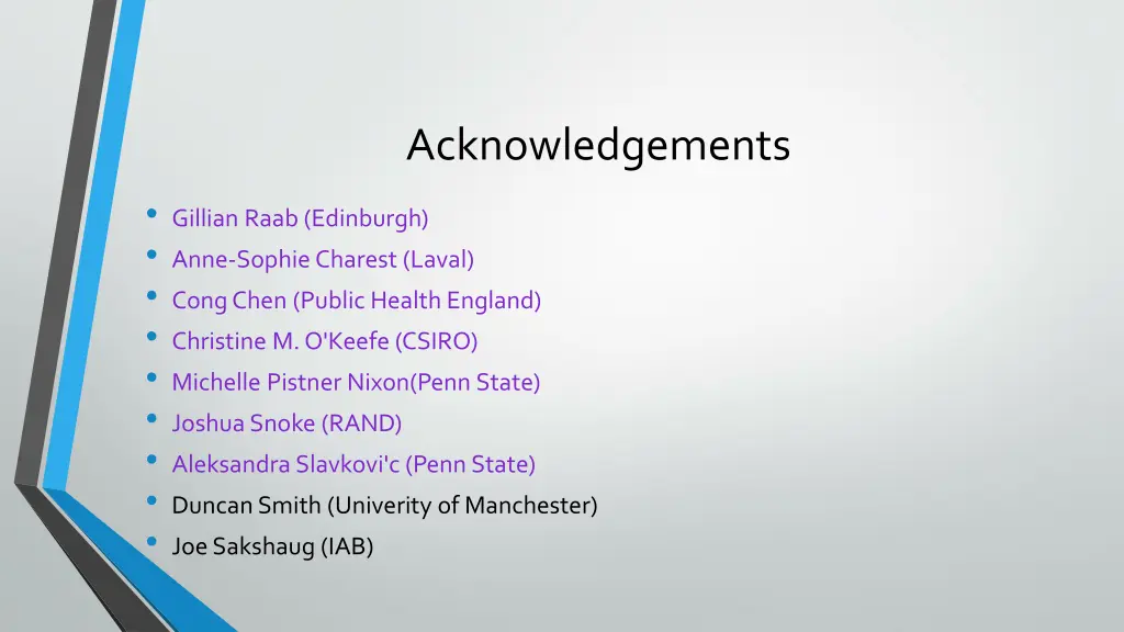 acknowledgements