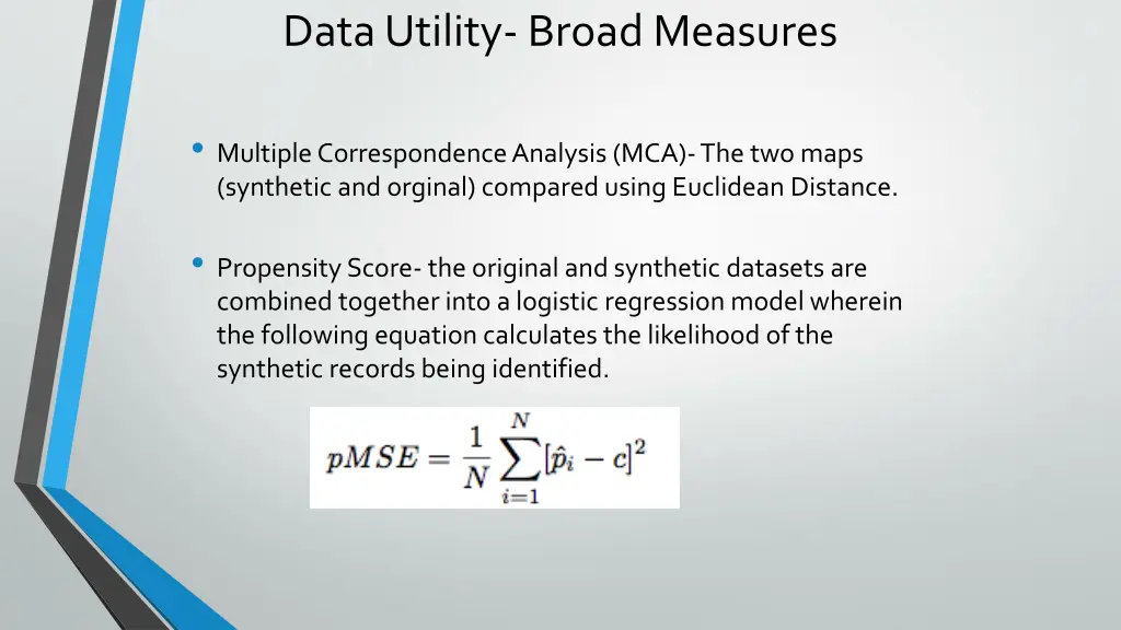 data utility broad measures