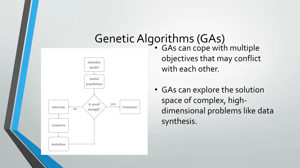 geneticalgorithms gas gas can cope with multiple