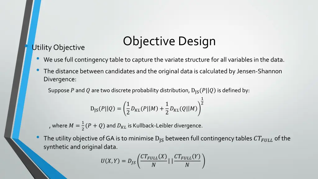 objective design