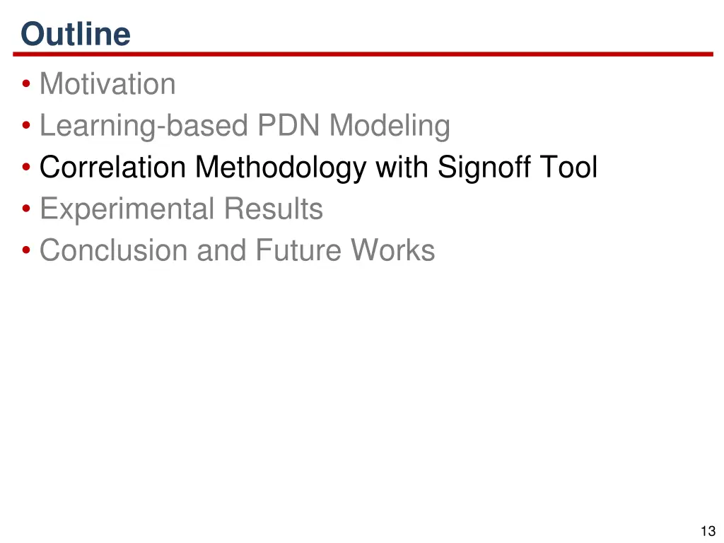 outline motivation learning based pdn modeling 2