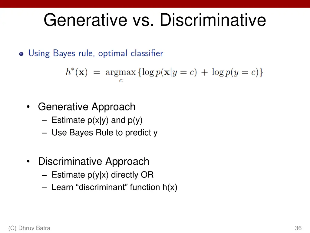 generative vs discriminative