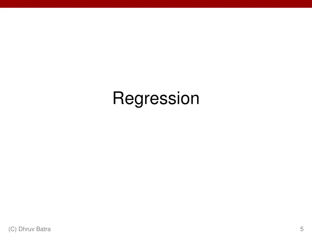 regression